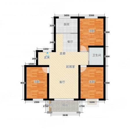 福盛园3室2厅2卫123㎡南北48万