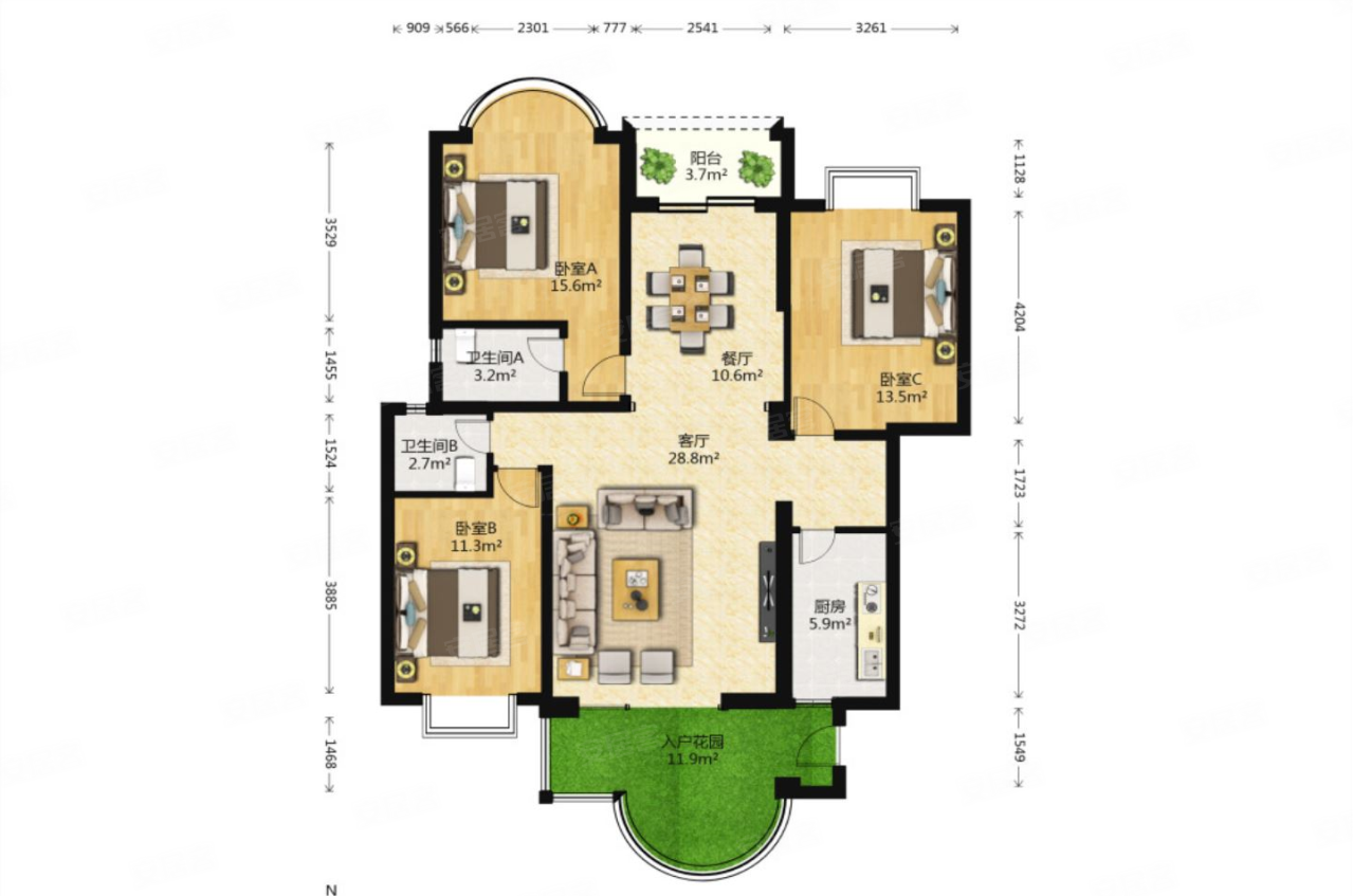 金海湾双卫生间小高层入户花园近地铁70年产权