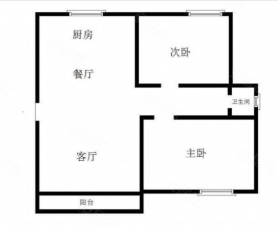 顺佳大厦2室2厅1卫87㎡南北47万