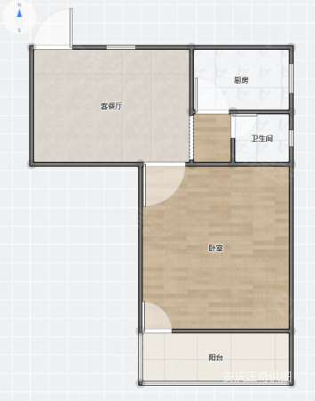 菱南公寓1室1厅1卫41㎡南17.4万