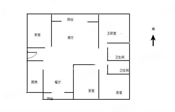 格林天城4室2厅2卫140㎡南北86万