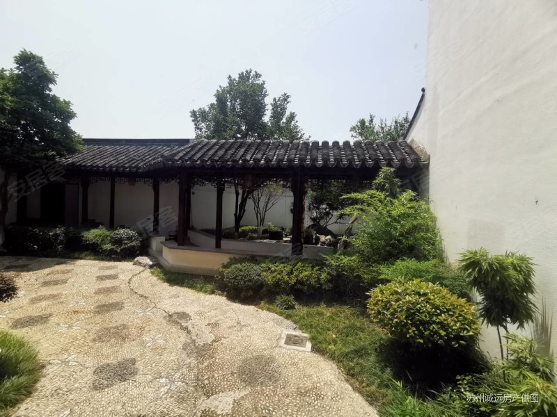甪直瑞园中梁独墅御湖.花园一亩.中式园林别墅.精装