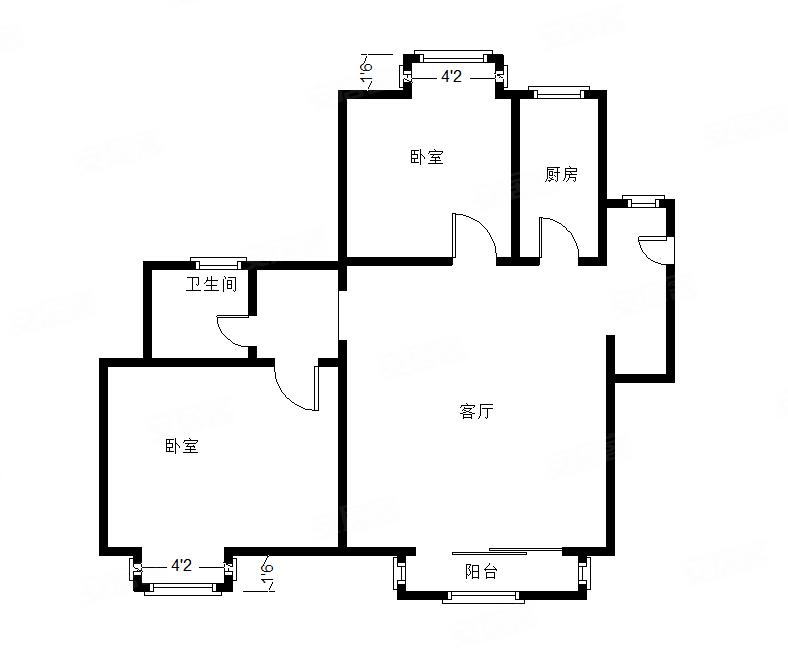 户型 南北通透前后无遮 看中可谈 掌握官山花园多套房可选,官山花园