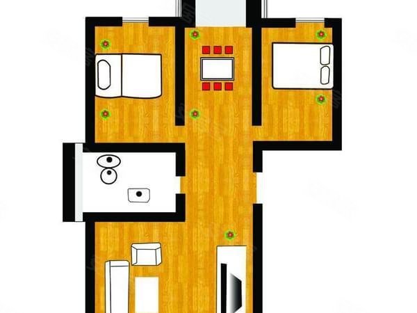 嘉兴海盐城区海云间小区(好房推荐)海云间2室,民用水电,免物业,近五金