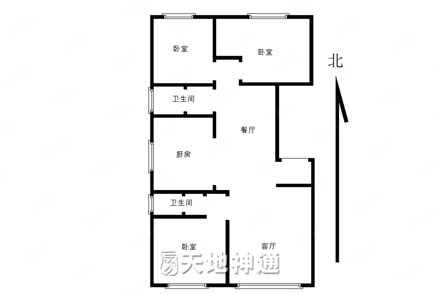 府前龙樾(6号院)3室2厅2卫135.95㎡南北475万