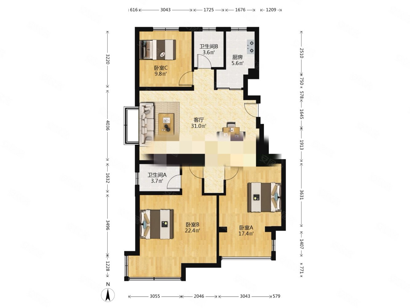 烟台房产网>烟台二手房>芝罘二手房>只楚二手房>富春山居>