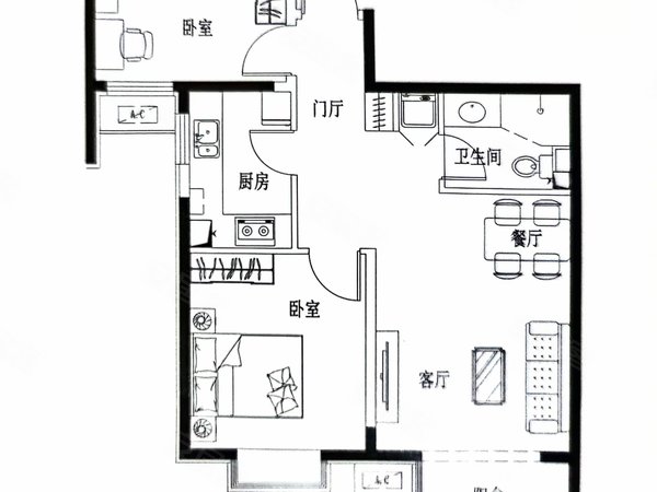 酒仙桥798将台东坝坝鑫家园精装南北通透两居家具齐全