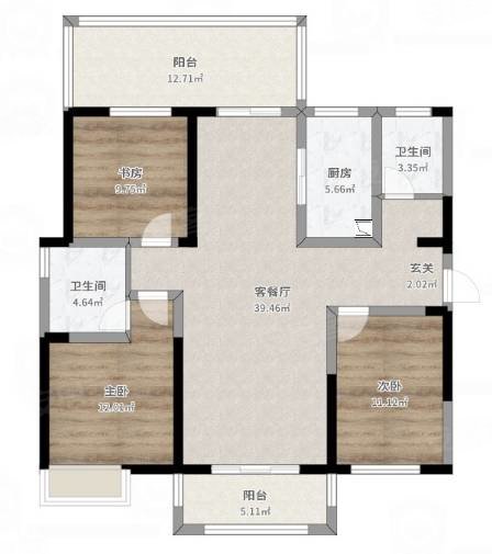 绿宝嘉园(泾县)3室2厅2卫118㎡南北103万