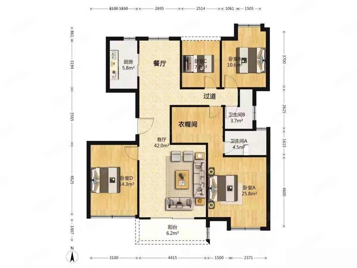 合肥房产网>合肥二手房>滨湖新区二手房>高速时代广场二手房>云谷名庭