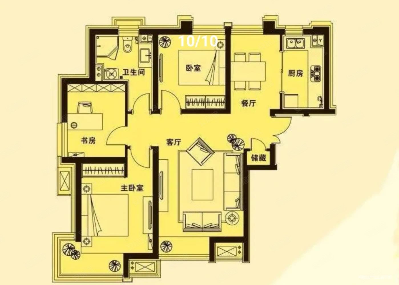 爱家 豪华装修没住卫生间有窗采光好 南北通透全明户型,爱家皇家花园