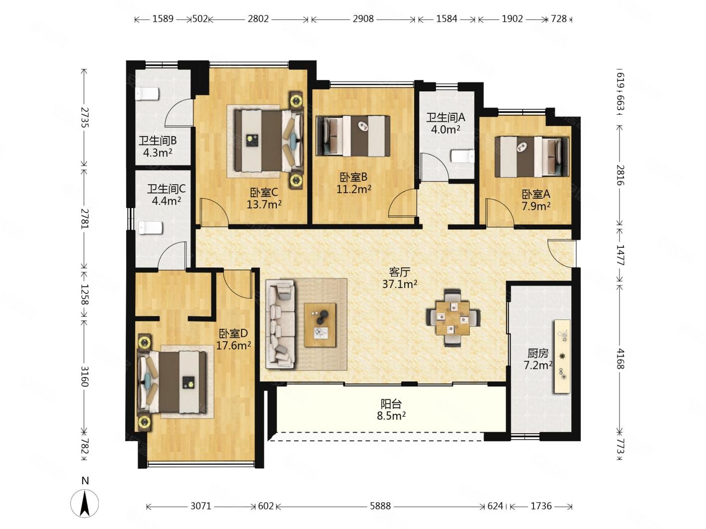 笋,低市价,税少,可刀,带车位,可看湖景,绿地璀璨