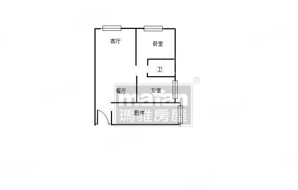 凯利融城2室1厅1卫67.57㎡南北28.8万