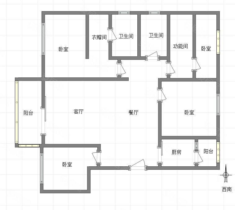 金科中建博翠长江4室2厅2卫122.7㎡南145万