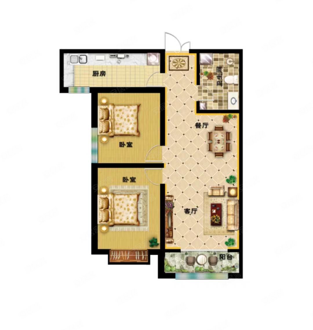 和平家园  朝南户型  高楼层  毛胚现房  单价4字开头