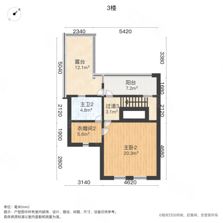 珑璟轩(别墅)5室2厅4卫203.66㎡南北480万