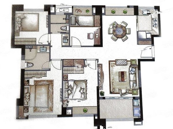 【多图】建发央著(二期)，集美新城租房，陪读看过软三外国语旁 建发品质 精装边套四房两卫 南北通透，集美租房-厦门58安居客