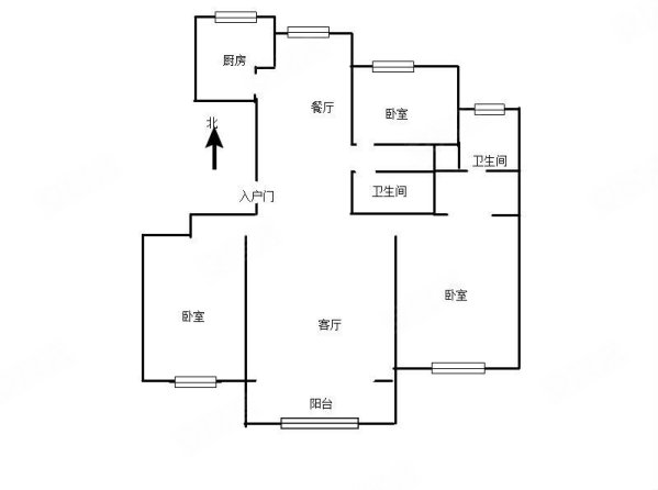 高晖洲际花园(东区)3室2厅2卫125㎡南北65万