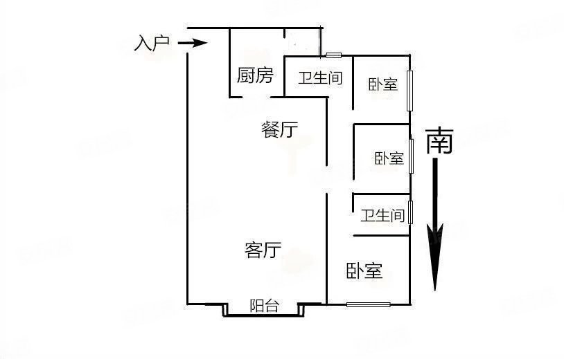 誉峰峰景产权清晰刚需小三居临地铁次新小区南北通透