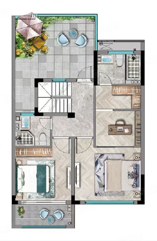 降价52万急售华鸿万墅临河别墅,三开间朝南,送4个车位!