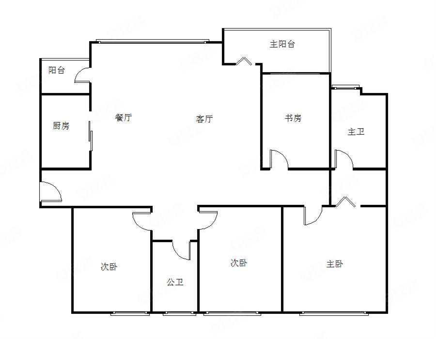 中信森林湖4室2厅2卫142.28㎡南北550万