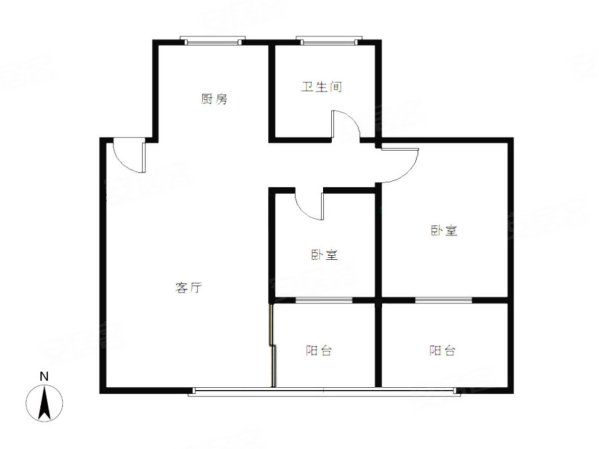 中翔盛景名苑正规两室户型好位置佳物超所值