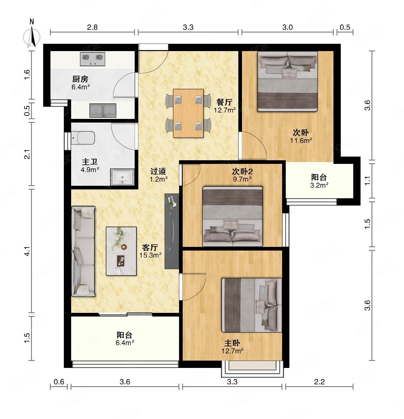 3号线陶家岭站芳草小二桥中名士华府自住婚房转让高层