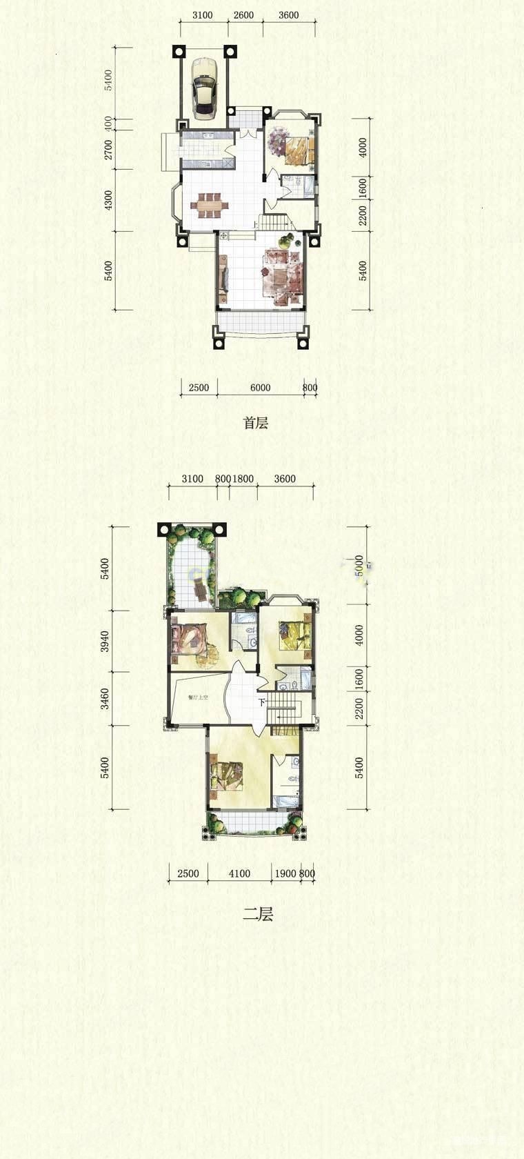 雅居乐峰会南区4室2厅4卫233.81㎡南北1200万