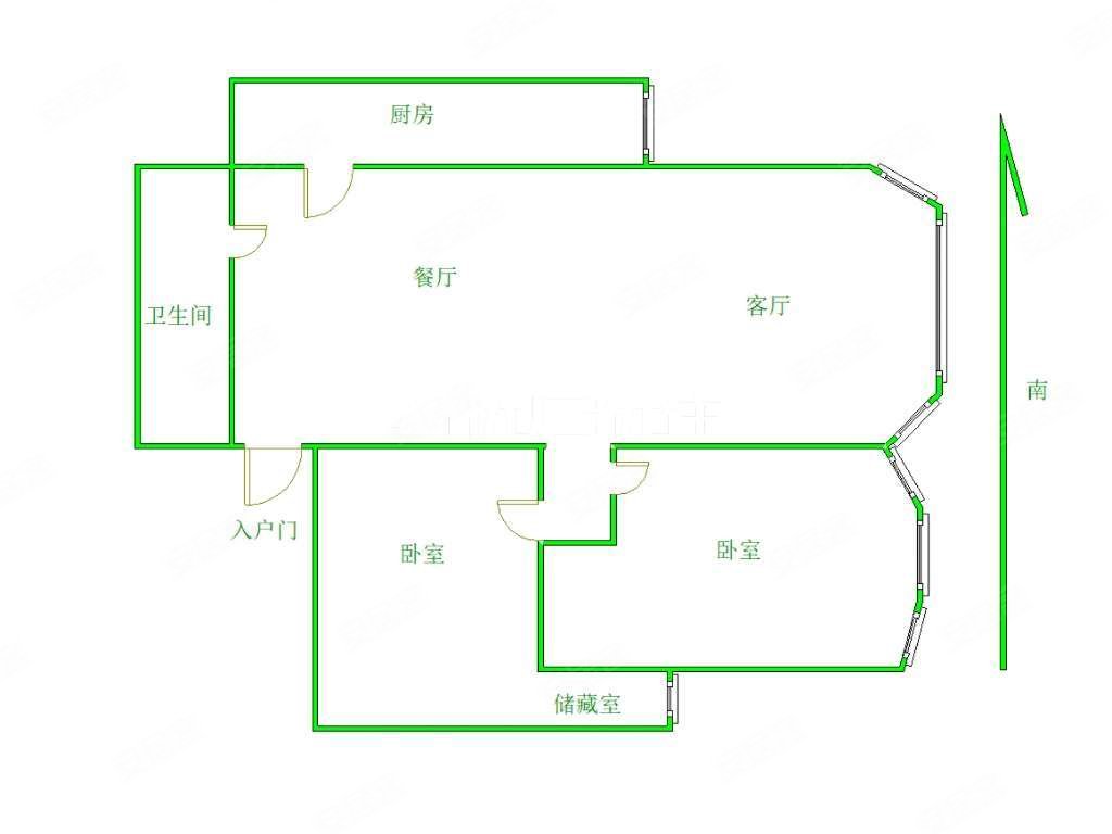 东方维也纳2室1厅1卫104.07㎡西80万