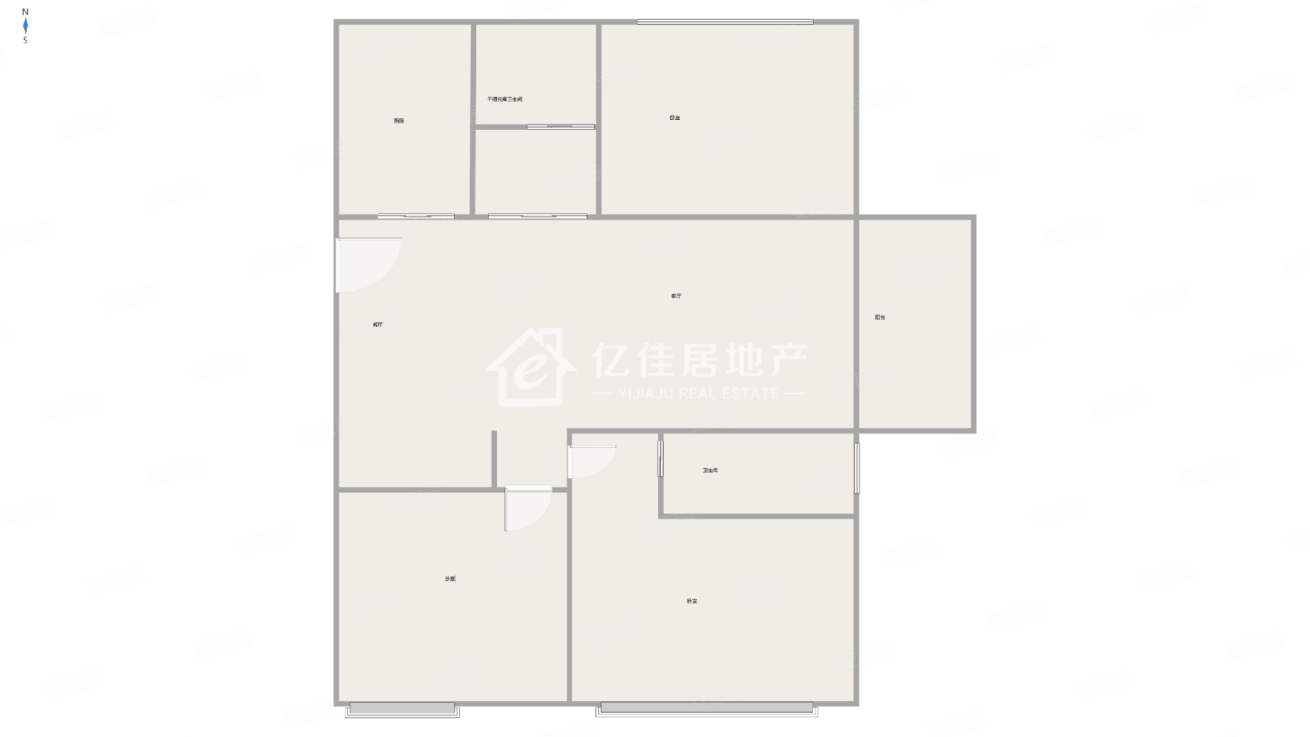 九尊府3室2厅2卫122.57㎡南59.8万