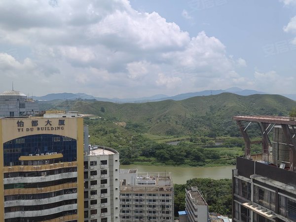 深圳罗湖人民南汇泰大厦高层朝南厅出阳台,山河景观,随时可看出租房源