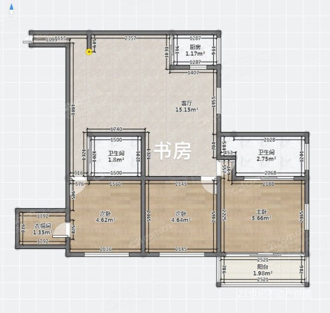 南国大厦4室2厅2卫161.07㎡东南200万