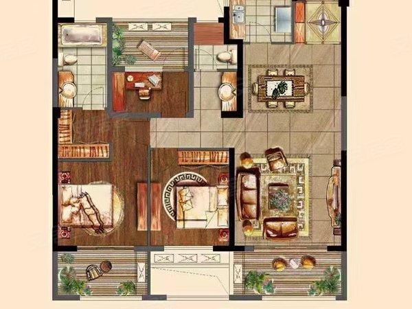 【多图】世茂摩天城(一期),石狮服装城租房,包物业费 世茂精装3房