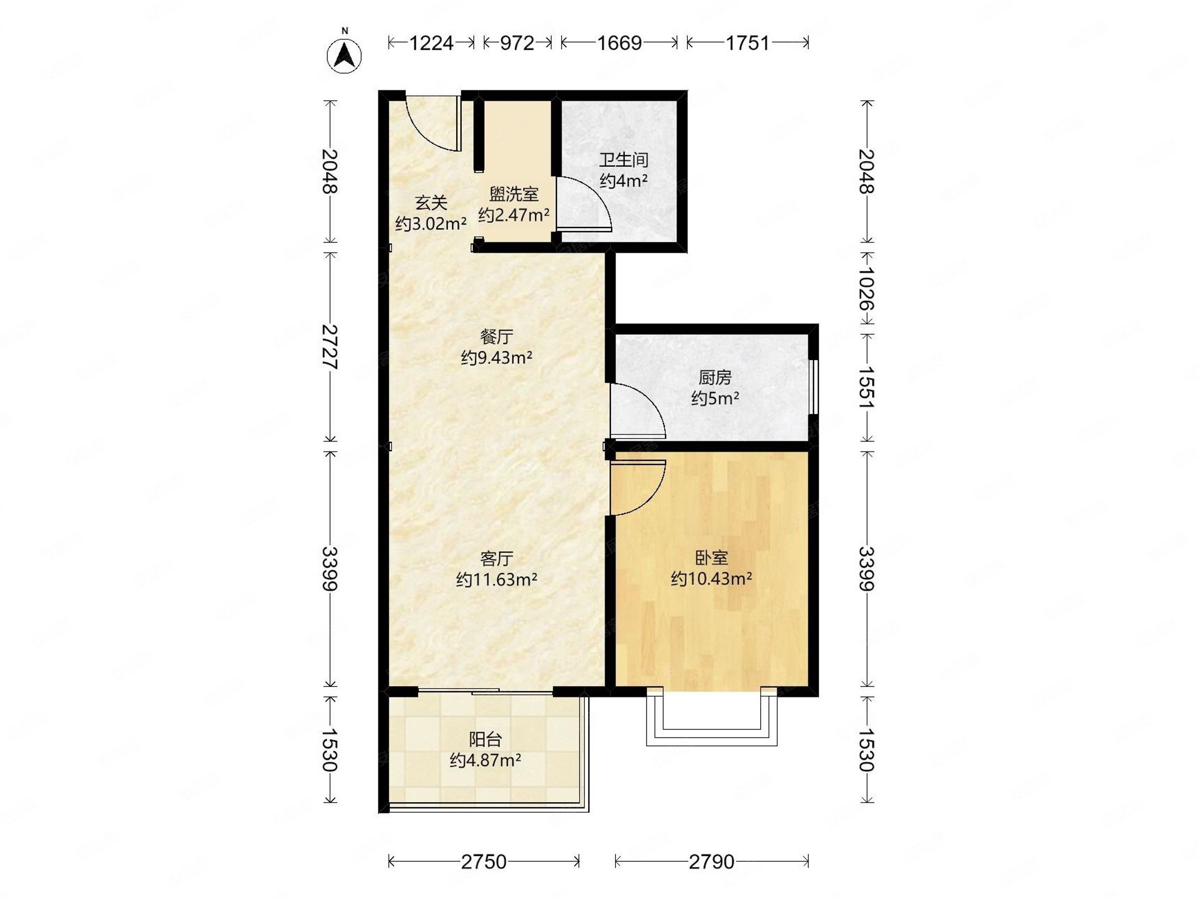 诚心出售 看房方便 一居室 紧邻公园 交通方便