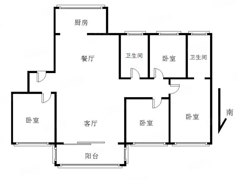 华发琴澳新城四季峰景三期4室2厅2卫136.24㎡南北354万