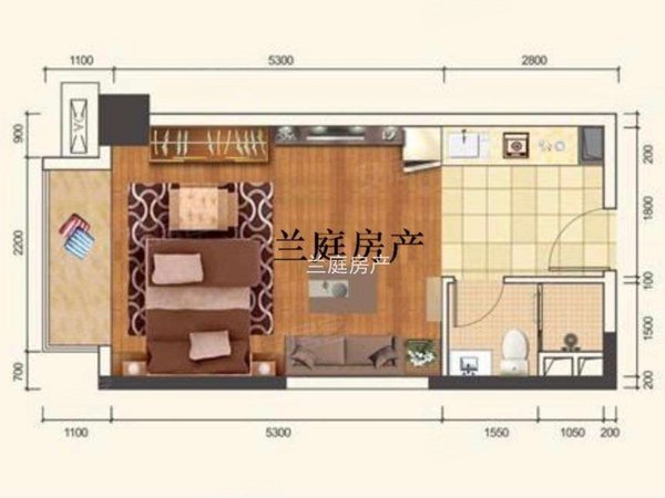 南宁江南江南周边彰泰新旺角业主首租，干净隔音好，价格可谈，随时看房！出租房源真实图片