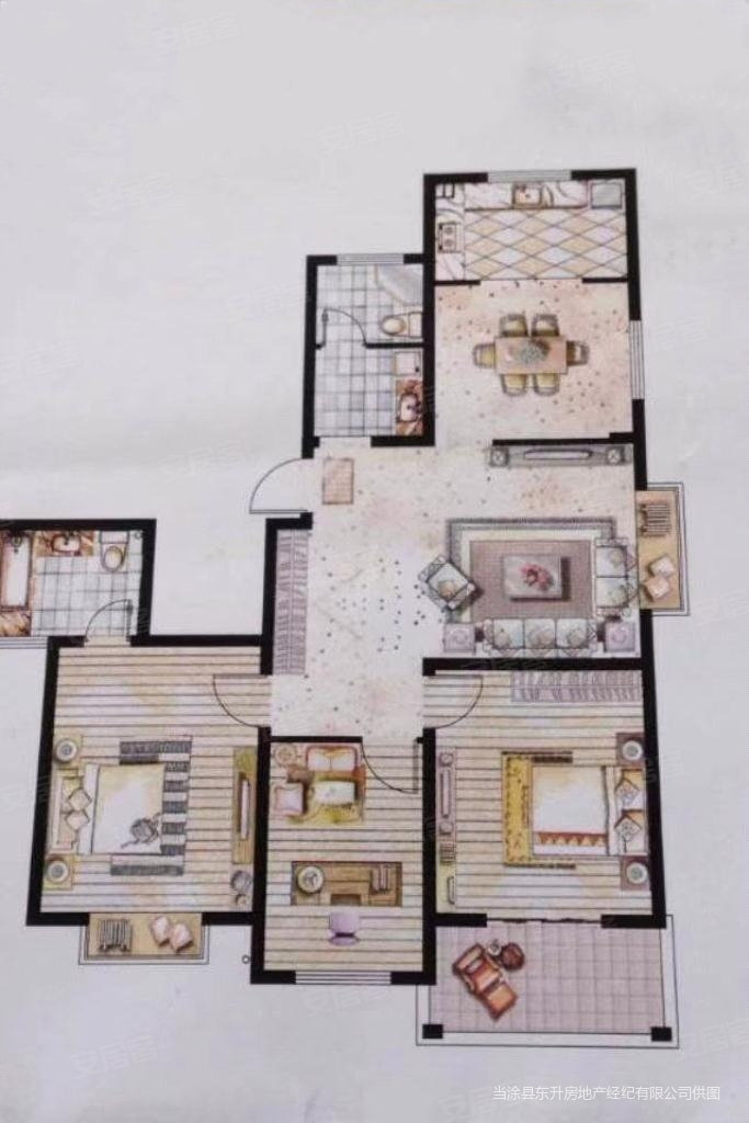 金汇康郡3室2厅2卫134㎡南北65万