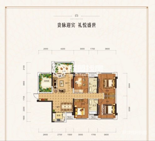 盛世荷悦府5室2厅2卫128㎡南北85万