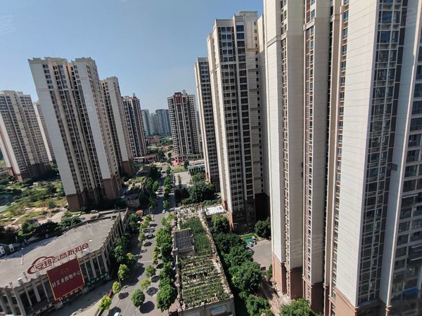 重庆长寿凤城街道寿城水岸(二期)古镇对面电梯房正中一室一厅,带家具