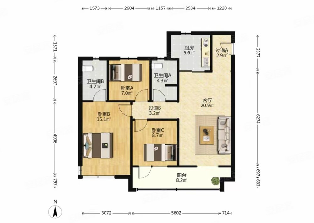 首创禧悦学府,全新精装,好楼层,拎包入住