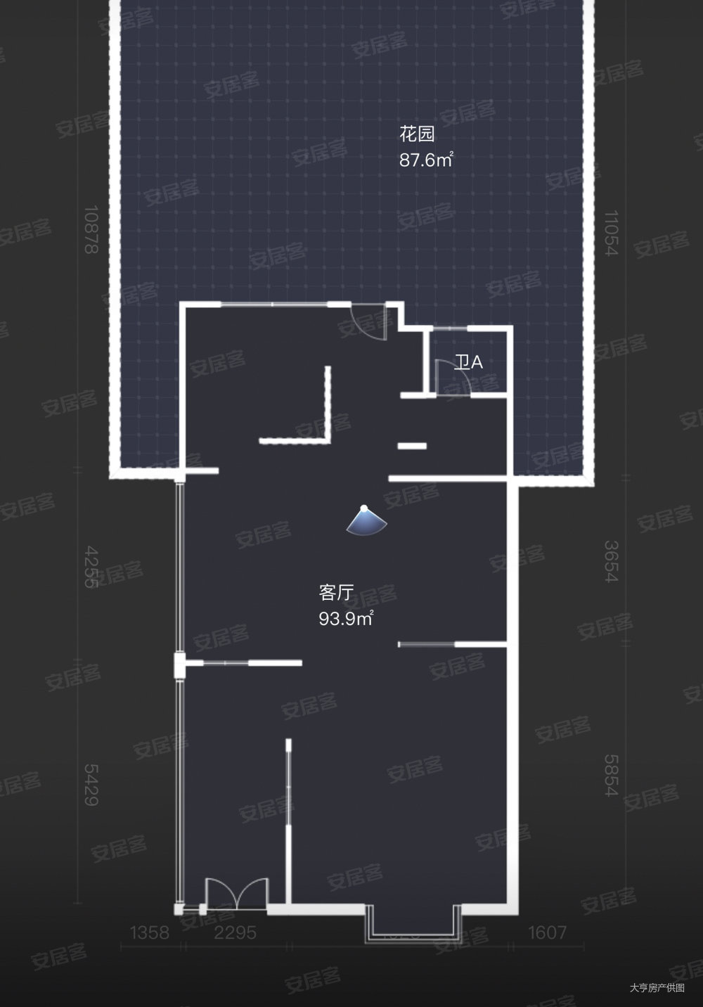 现代园墅5室3厅3卫364.61㎡南北1450万