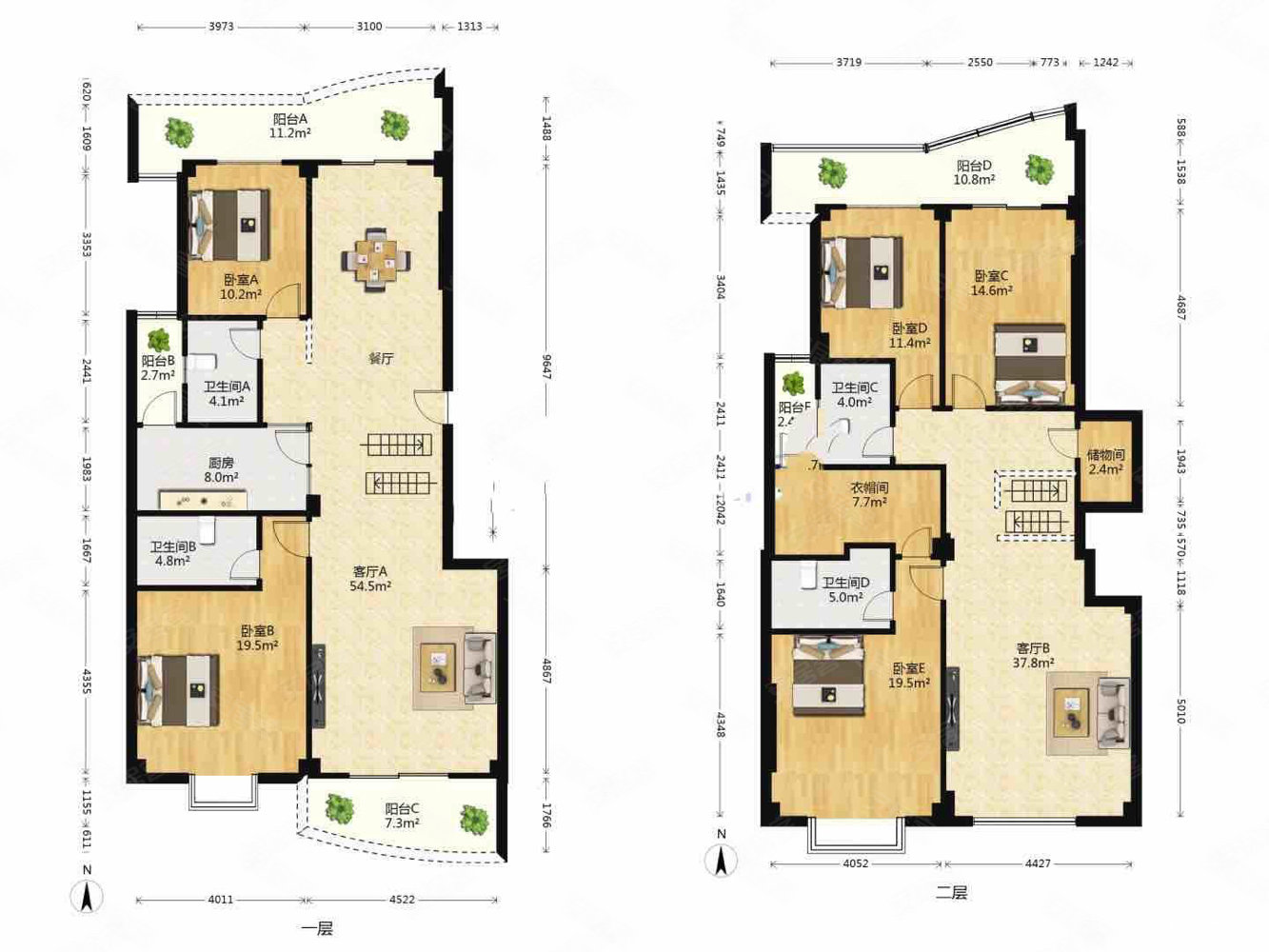 仙足岛生态住宅小区4室2厅2卫231㎡南北395万