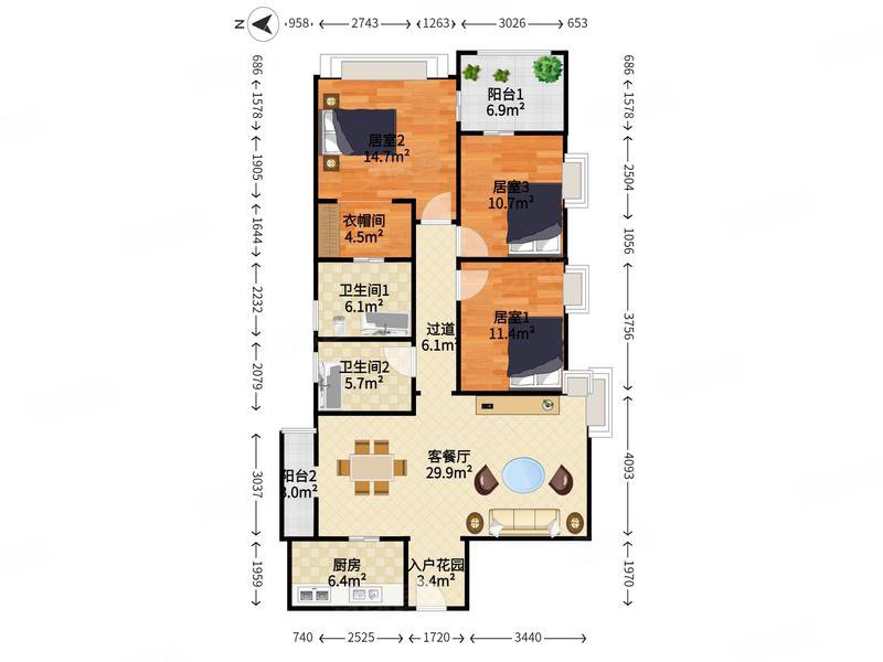 碧海云天新上笋盘三房,全新装修,高楼层看海景明德护航.