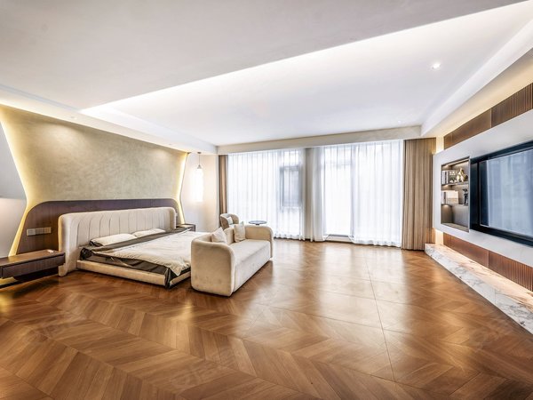 金华东阳横店秦宫壹号横店镇中心景区门口独栋别墅拎包入住现代风出租房源真实图片