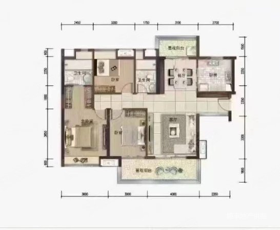 佳兆业伴山溪谷3室2厅2卫117㎡东南72.8万