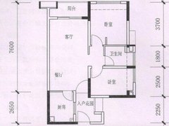 东莞大朗体育馆万科金域蓝湾 3室2厅1卫出租房源真实图片