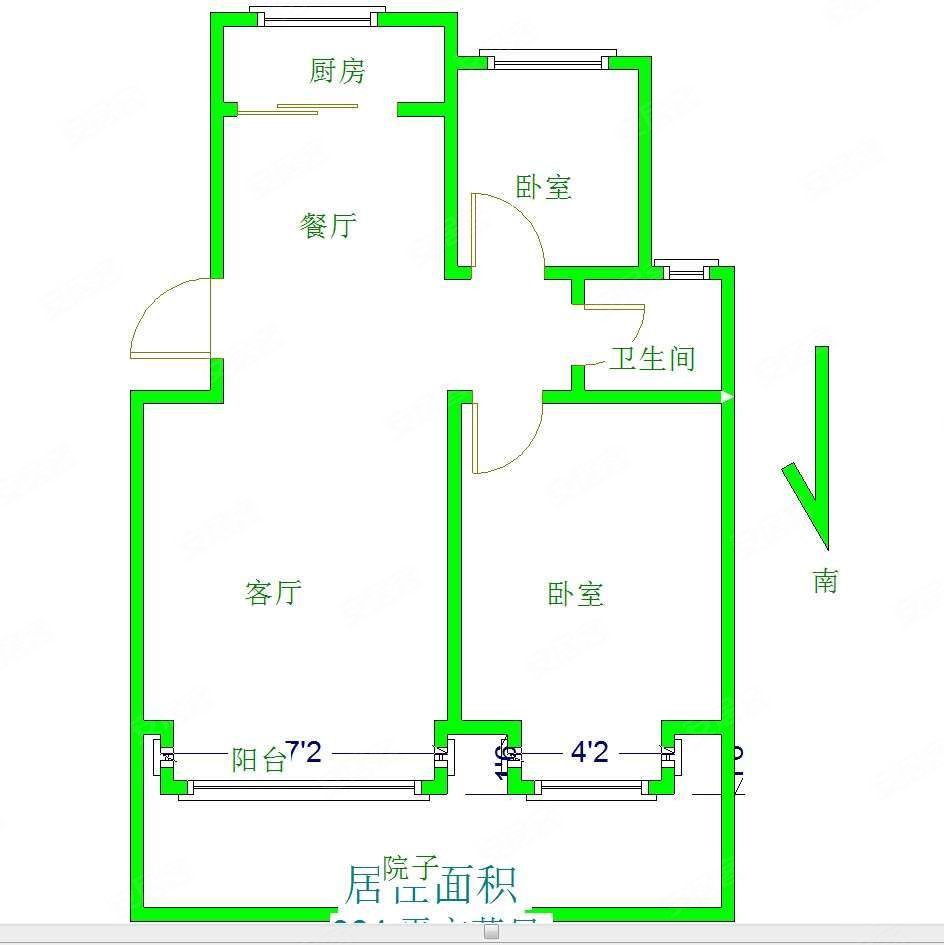 锦绣春天2室2厅1卫98㎡东48万