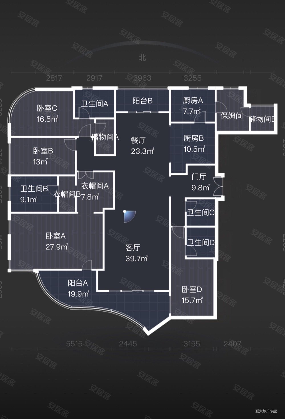 华远华中心二手房,810万,4室2厅,3卫,301.88平米-长沙安居客