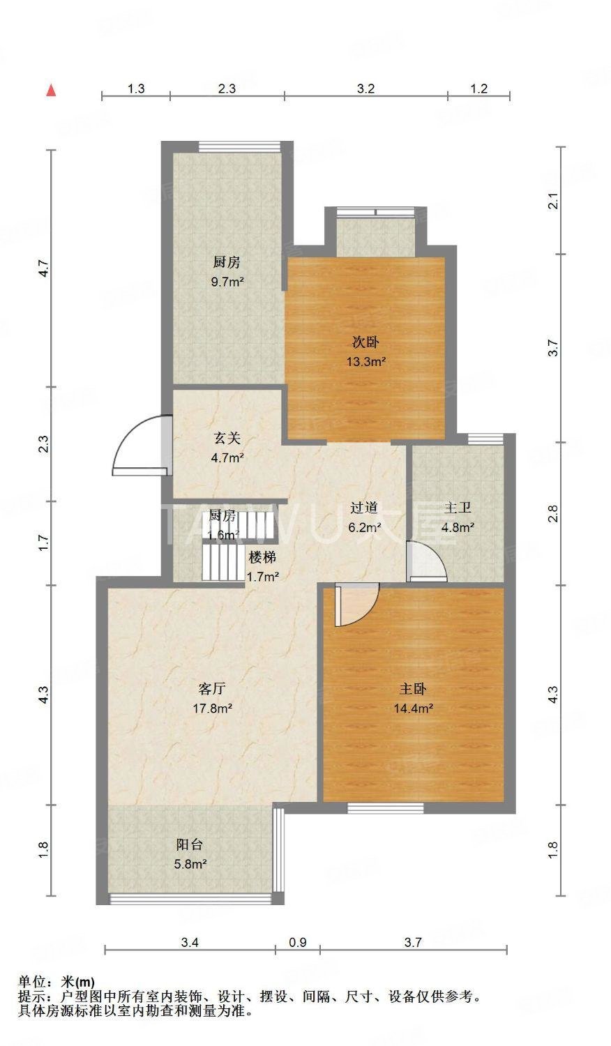 龙柏香榭苑4室2厅2卫157.92㎡南北1010万