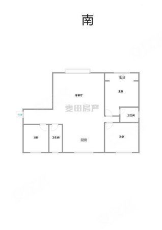 瑞璞君悦兰庭3室2厅2卫127㎡南北73万