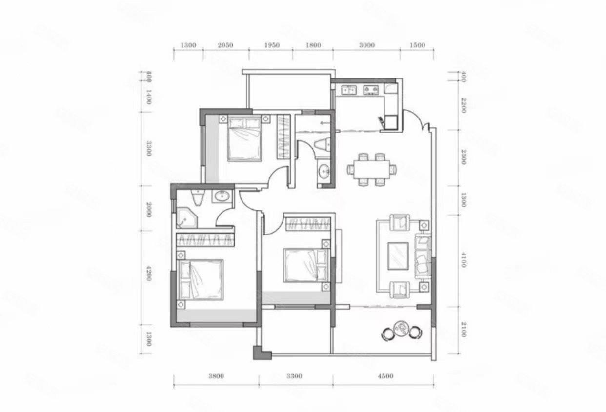 宝隆国际3室2厅2卫130㎡西南52.8万